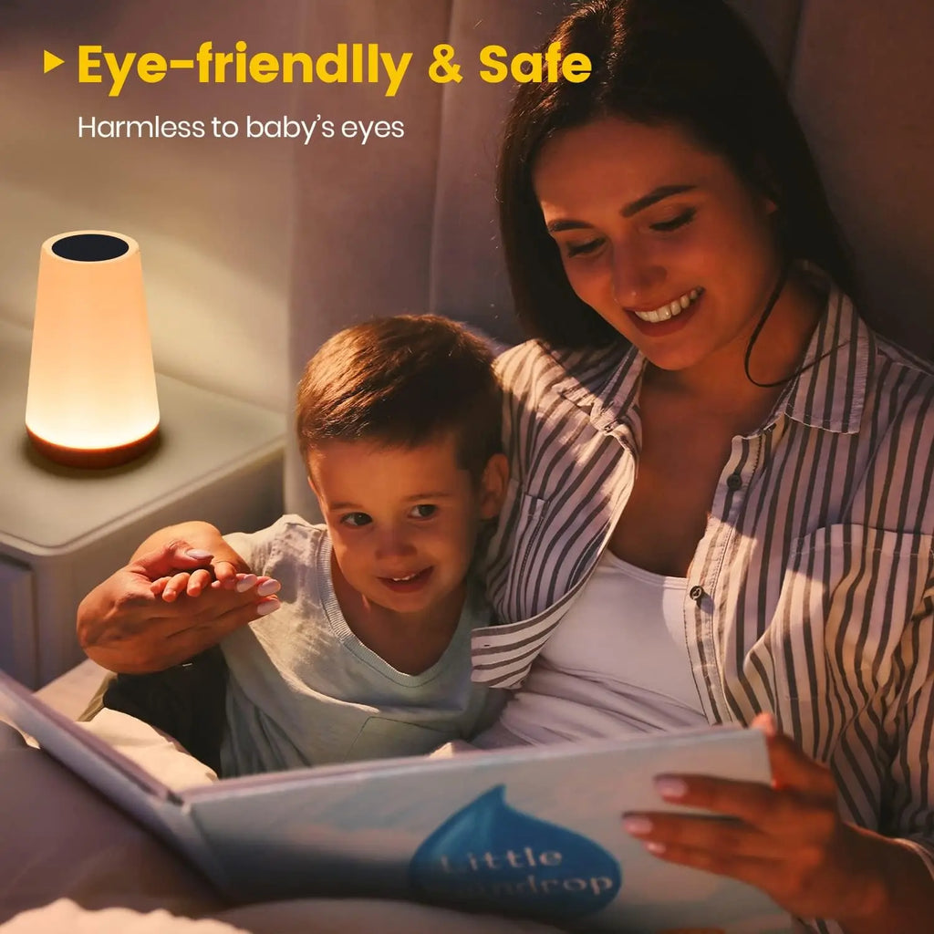 13 Color Changing Night Light Remote Control Touch USB Rechargeable RGB Night Lamp Dimmable Lamp Portable Table Bedside Lamp - TechSmartX