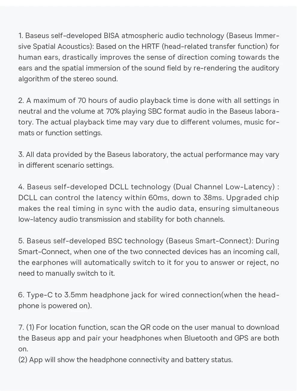 Baseus Bowie D05 Wireless Headphone 3D Spatial Audio Earphone Bluetooth 5.3 Headset 40mm Driver Foldable Over Ear Headphone 70H - TechSmartX