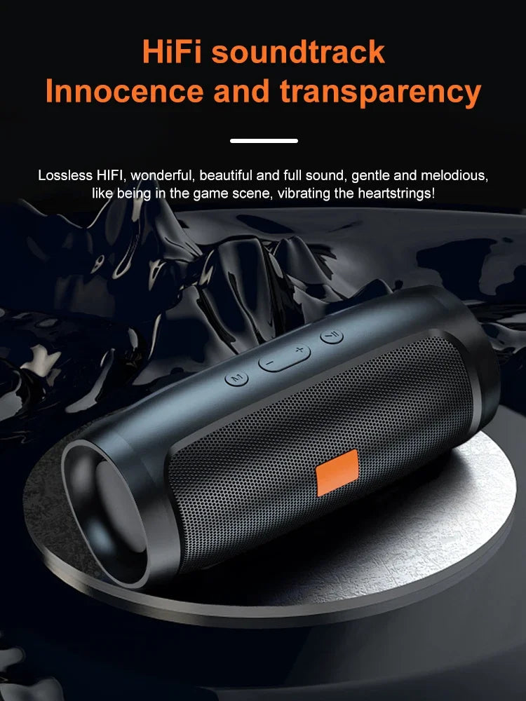TF USB Bluetooth Speaker Dual Speaker Stereo Outdoor Tfusb Playback Fm Voice Broadcasting Portable Subwoofer Wireless Speaker - TechSmartX