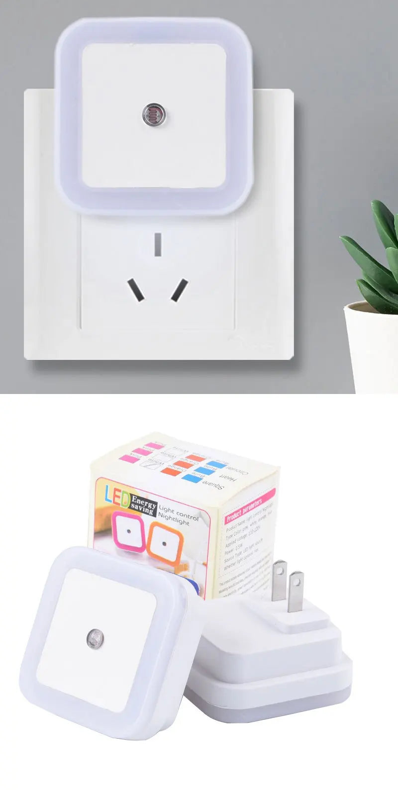 1pc Intelligent LED Induction Light Automatically Lights Up At Night, Creative Night Light - TechSmartX