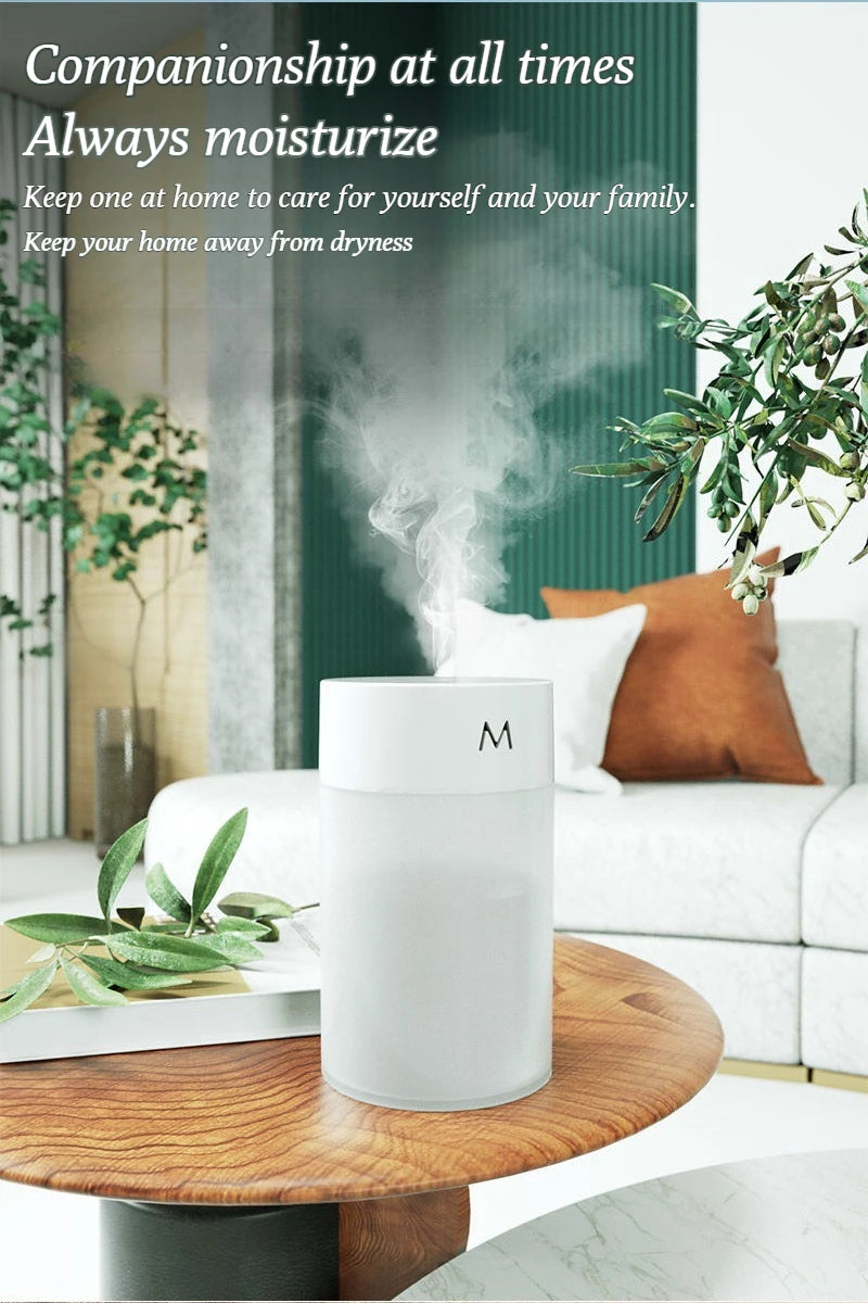 Household USB Humidifier Mini Silent Home Humidifier Car Portable Office Desktop Home Aromatherapy Colorful Humidifier - TechSmartX