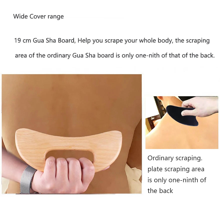 Wooden Gua Sha Tool Scraping Board Massage Tool Slimming Guasha Massage Board Gua Sha Scraper Body Massage Therapy Tool - TechSmartX