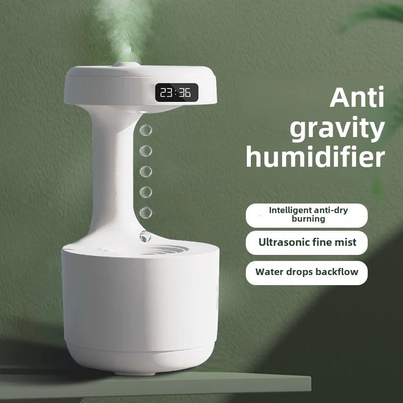 Anti-Gravity Humidifier New Ultrasonic Humidifier with Dual Power-Off Protection Large Capacity Air Humidifierw for Home/Office - TechSmartX