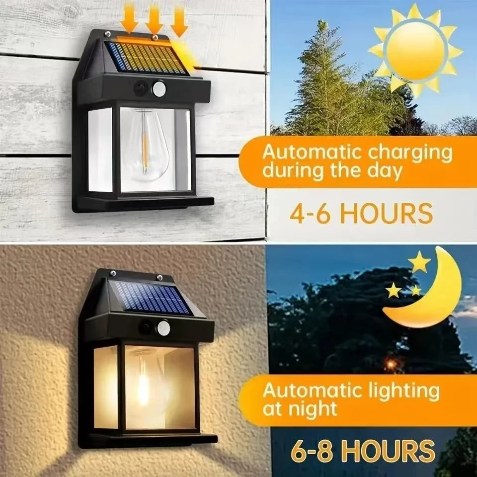 Powerful Outdoor Solar LED Street Light Waterproof Solar Lamp Garden Yard Pathway Wall Decoration External Lighting Fixture - TechSmartX