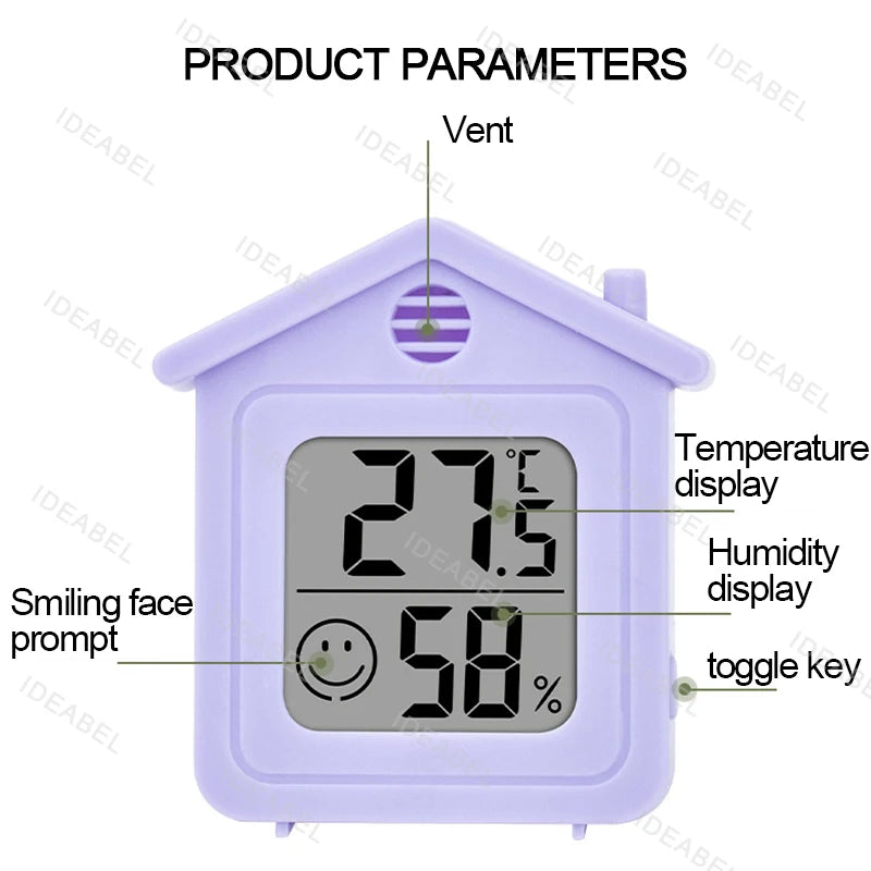 LCD Digital Thermometer Hygrometer Indoor Room Electronic Temperature Humidity Meter Sensor Gauge Weather Station For Home ﻿ - TechSmartX