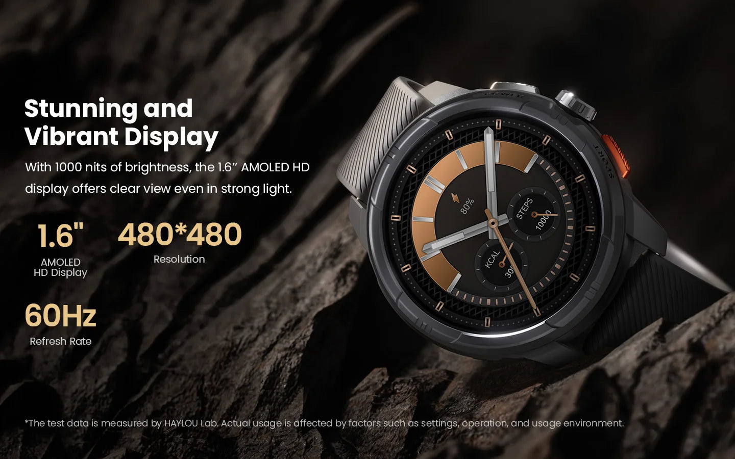 HAYLOU Solar Ultra GPS Smartwatch 1.6” AMOLED Display 5ATM Waterproof Built-in GPS Bluetooth Phone Calls Sports Smart Watch - TechSmartX