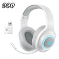 QCY Heroad V200 Gaming Over Ear Headphone Wireless Bluetooth 6.0 with Mic 50mm Driver 7.1 Surround Sound Dynamic EQ RGB Headset - TechSmartX