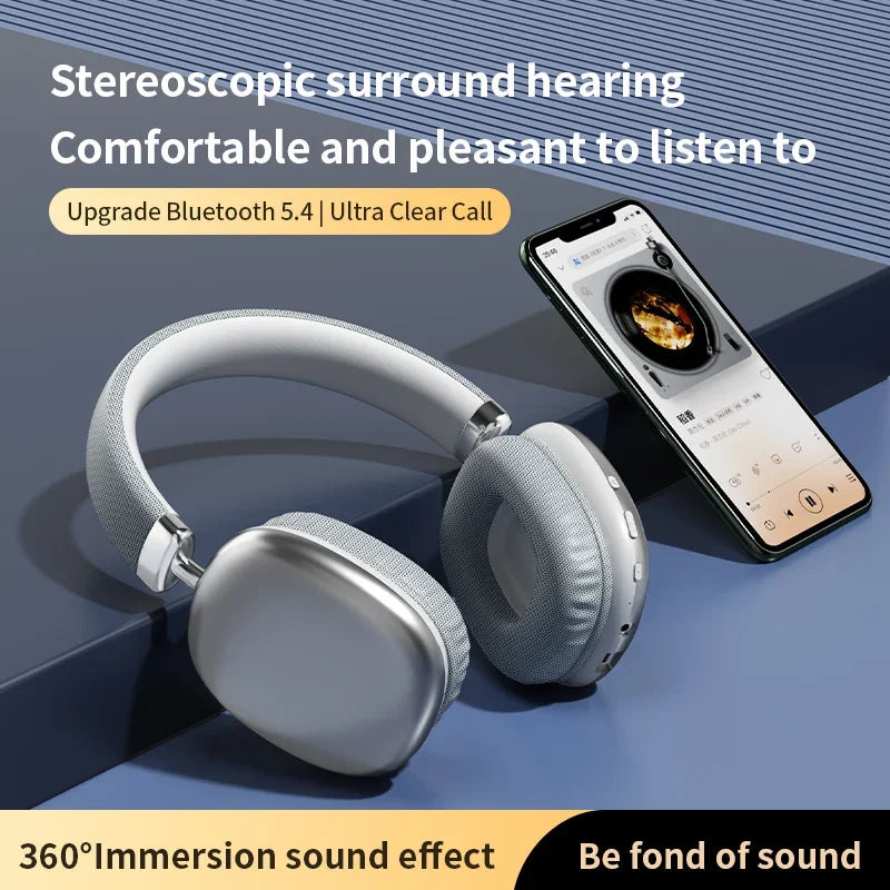 2025 NEW Air Max Bluetooth Earphone Over ear Wireless Headset stereo surround gaming Headphone For Apple Iphone Xiaomi Phone - TechSmartX