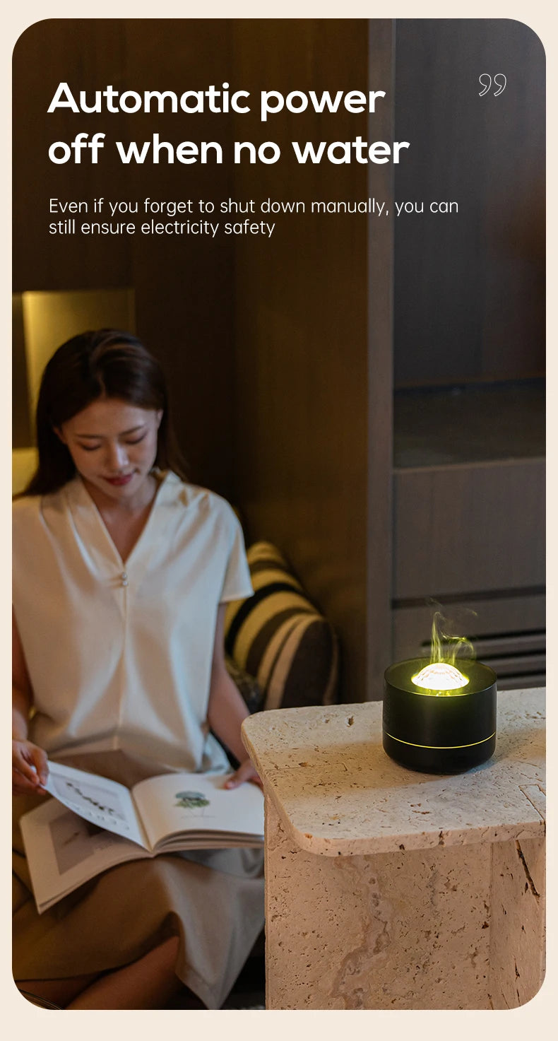 New Starry Sky Projection Air Humidifier with Colorful Gradient Night Light USB Delicate Water Mist Essential Oil Aroma Diffuser - TechSmartX