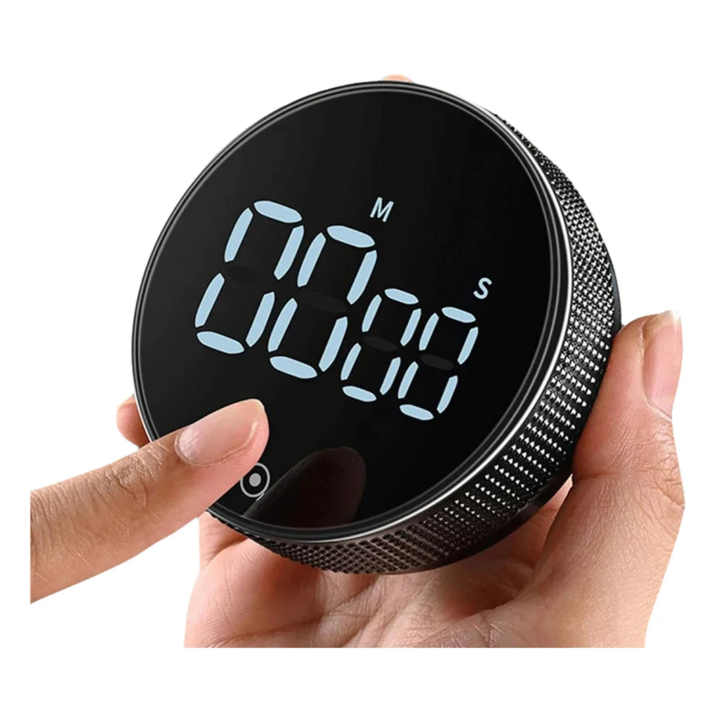 DINRGO Magnetic Kitchen Timer Digital Timer Manual Countdown Rotary Timer Mechanical Cooking Timer Cooking Shower Stopwatch - TechSmartX