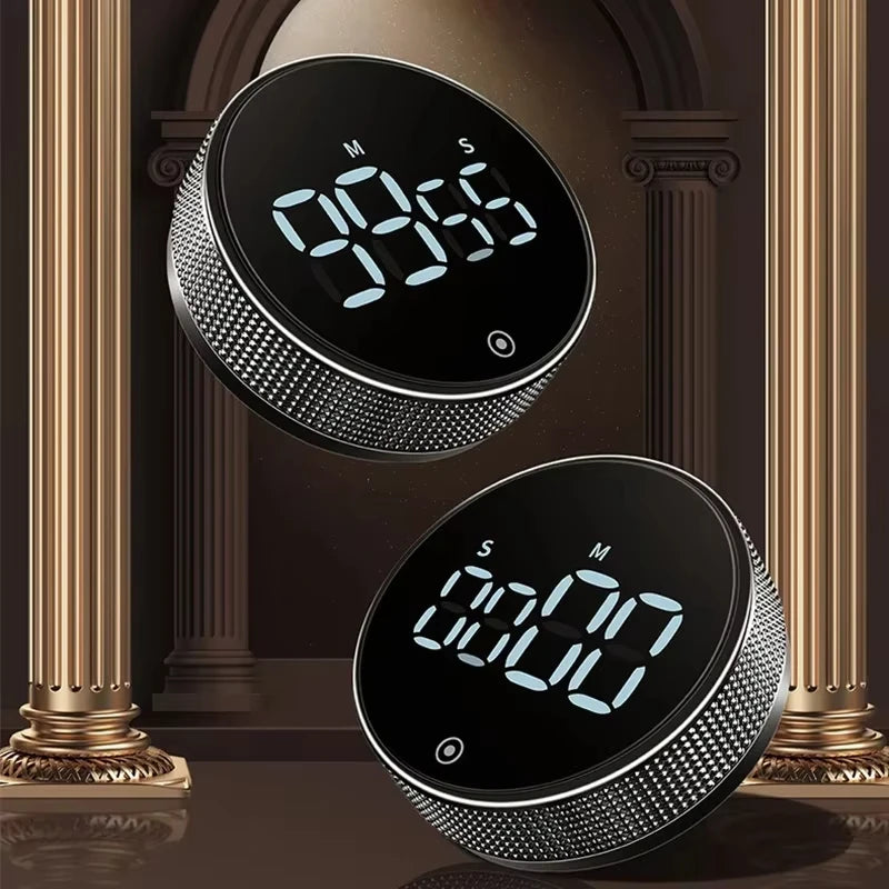 DINRGO Magnetic Kitchen Timer Digital Timer Manual Countdown Rotary Timer Mechanical Cooking Timer Cooking Shower Stopwatch - TechSmartX