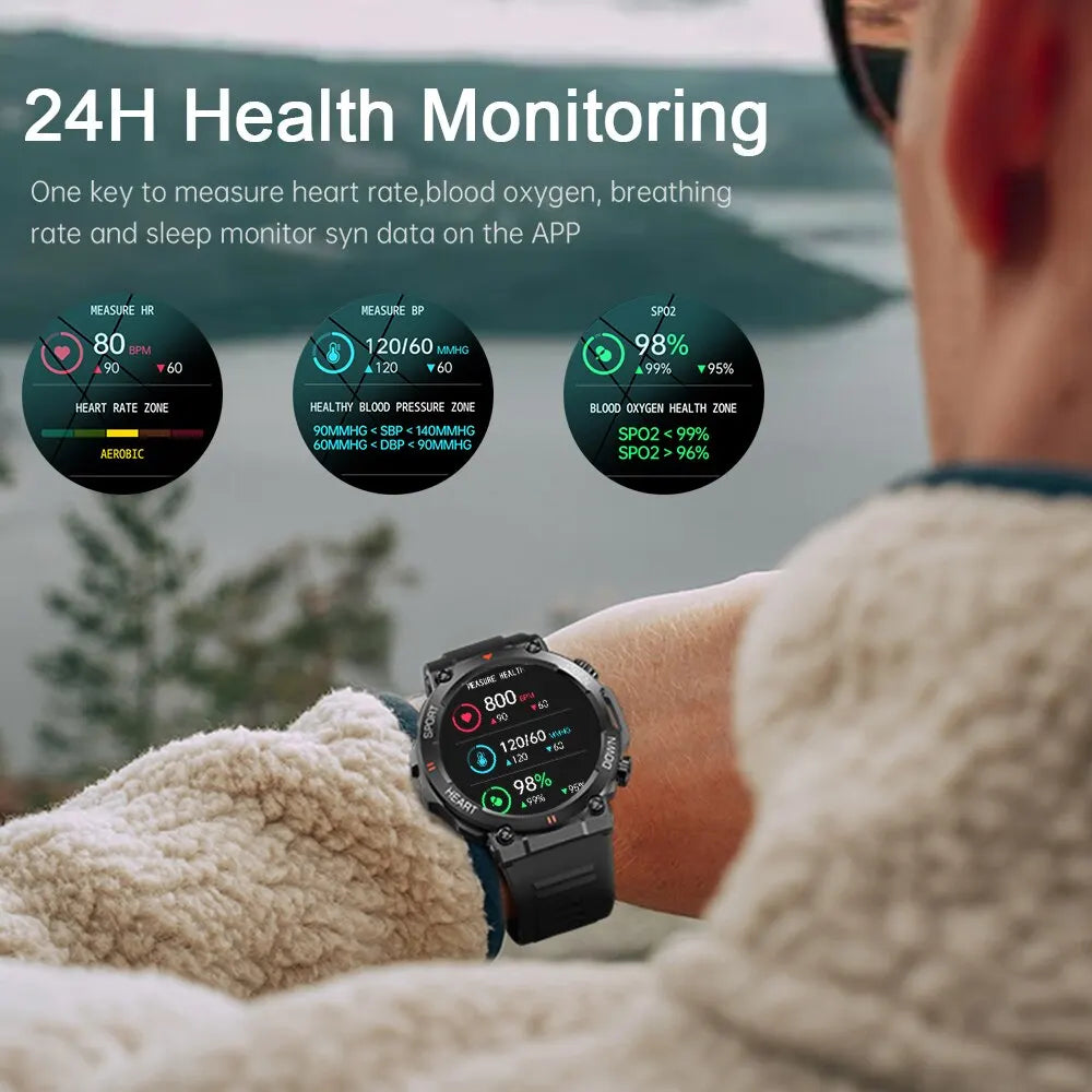 MEVADEN 1.39 inch HD Bluetooth Call Smart Watch Men Sports Fitness Tracker Heart Monitor 400mAh Smartwatch For Android IOS MD56 - TechSmartX