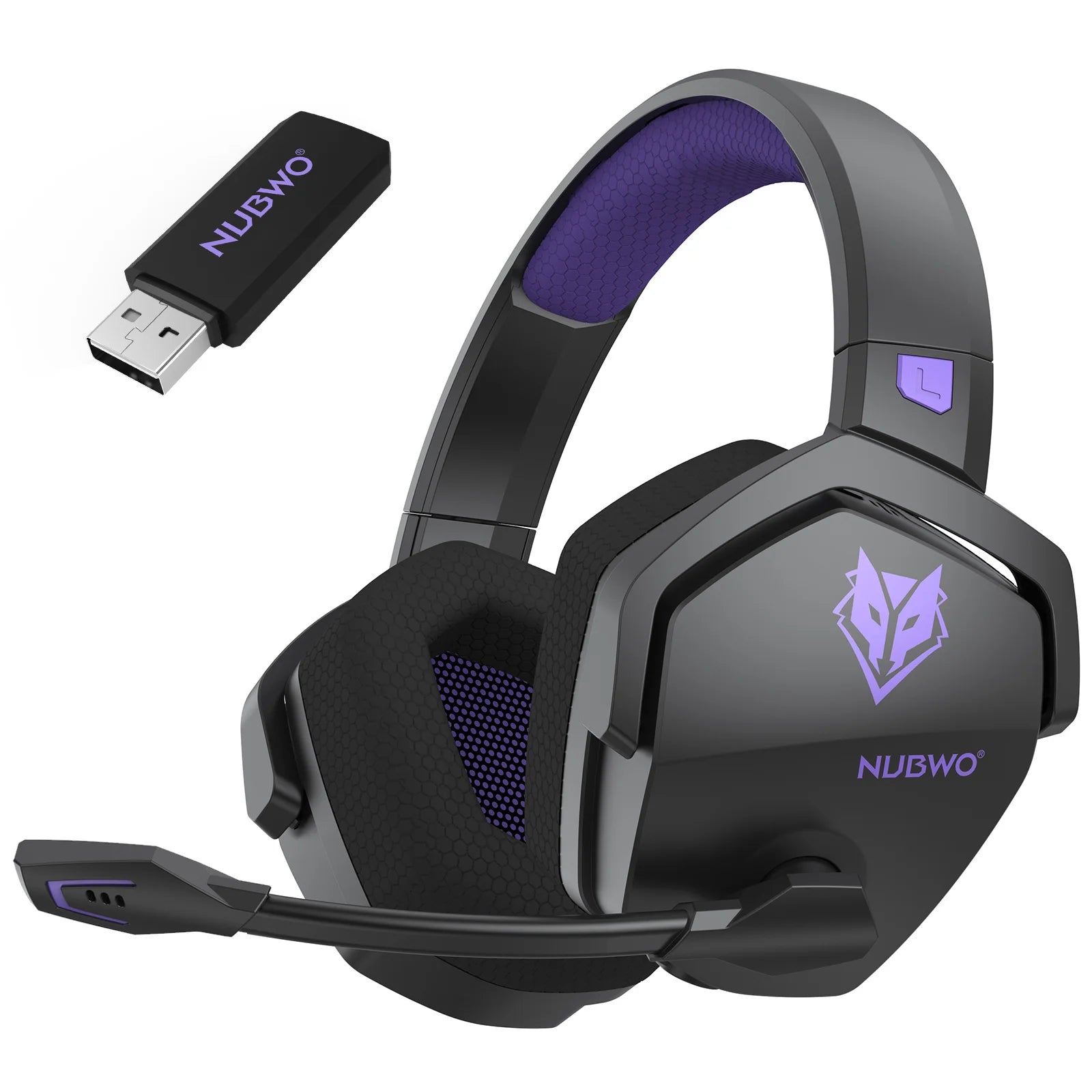 NUBWO G06 Dual Wireless Gaming Headset with Microphone for PS5, PS4, PC, Mobile, Switch, 2.4GHz Bluetooth 5.3 Gaming Headphones - TechSmartX