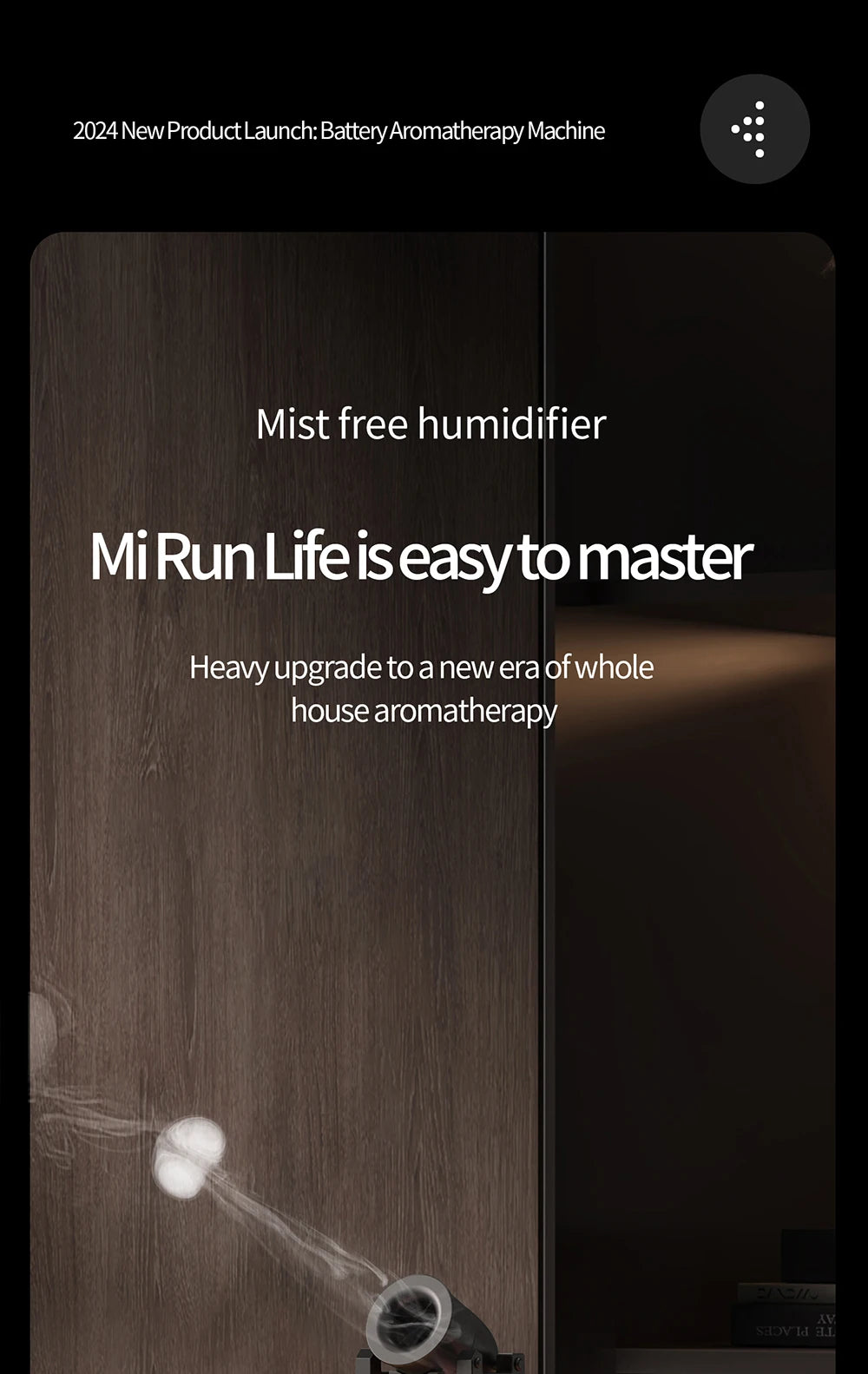 Creative Volcanic Crack Light Artillery Air Humidifier Aromatherapy Diffuser for Home Desktop Ring Spray Electric Aroma Diffuser - TechSmartX