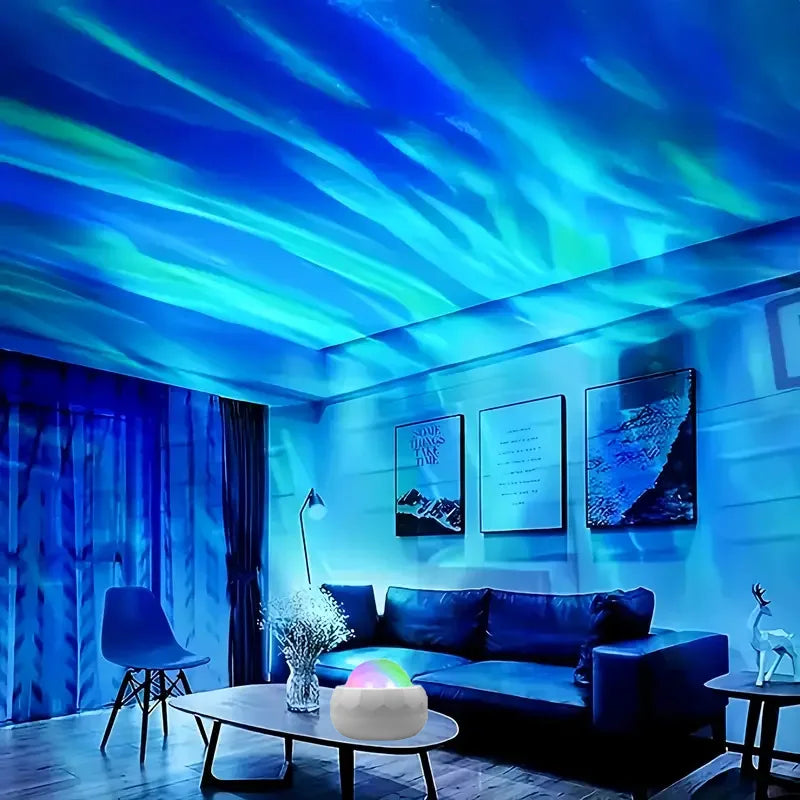 Northern Lights Starry Sky Projector Lamp LED Atmosphere Light Night Aura Aurora Glowing Lamp for Room Party Decoration Gifts - TechSmartX