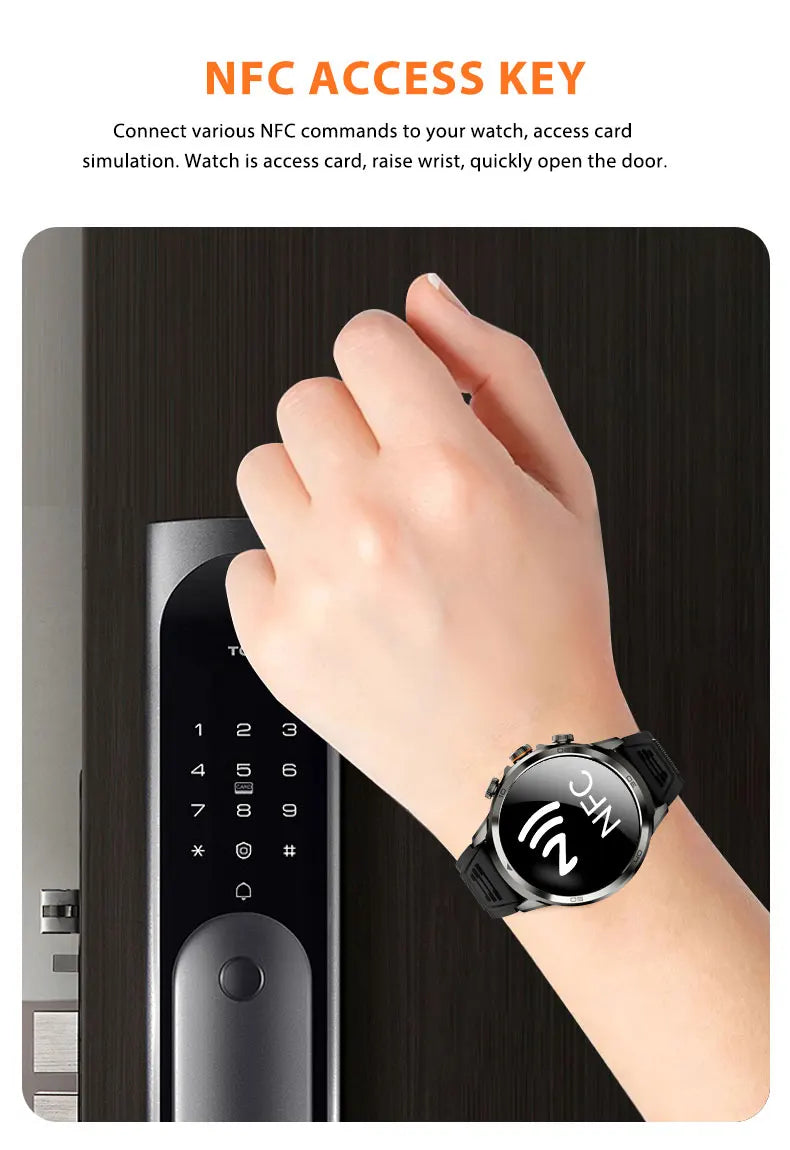 Original H19 Smart Watch Android 10.0 Smartwatch With 190° Rotary Camera GPS WIFI 1.95inch Larger Amoled Screen 256GB Storage - TechSmartX