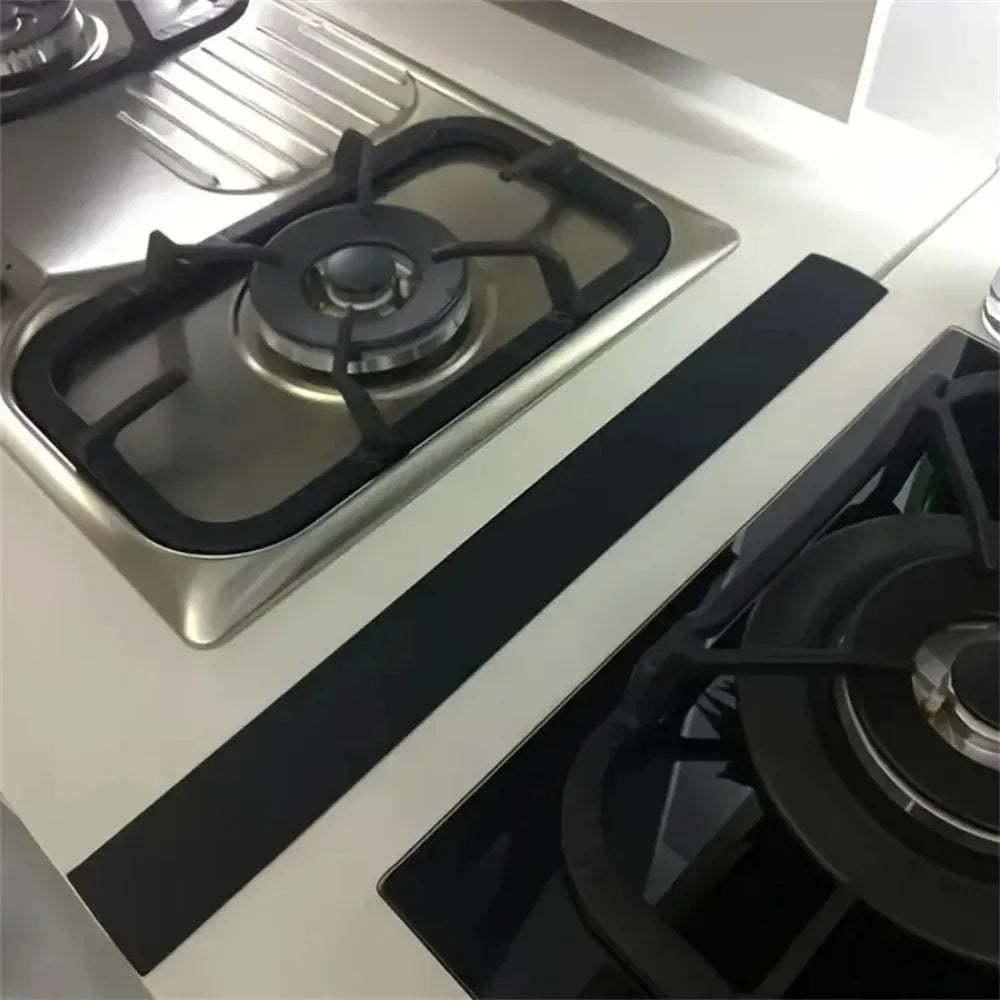 Silicone Gap Strip, Kitchen Gas Stove Sealing Strip, Kitchen Anti-Oil Anti-Stain Strip, Silicone Seal Insert Strip - TechSmartX