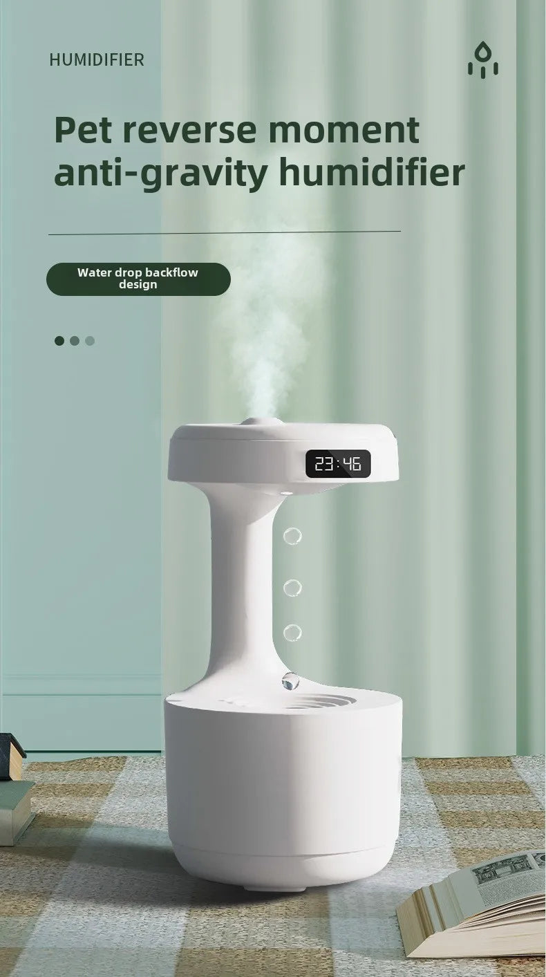 Anti-Gravity Humidifier New Ultrasonic Humidifier with Dual Power-Off Protection Large Capacity Air Humidifierw for Home/Office - TechSmartX