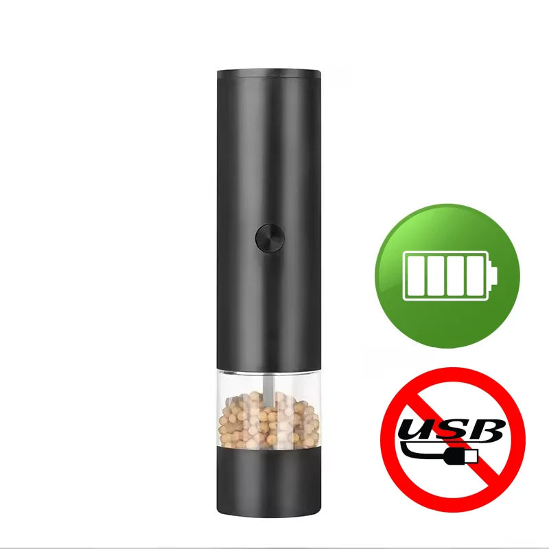 USB Rechargeable Electric Salt and Pepper Grinder Adjustable Coarseness Large Capacity Auto Spices Grinders Kitchen Cooking Tool - TechSmartX