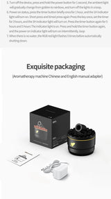 Creative Volcanic Crack Light Artillery Air Humidifier Aromatherapy Diffuser for Home Desktop Ring Spray Electric Aroma Diffuser - TechSmartX