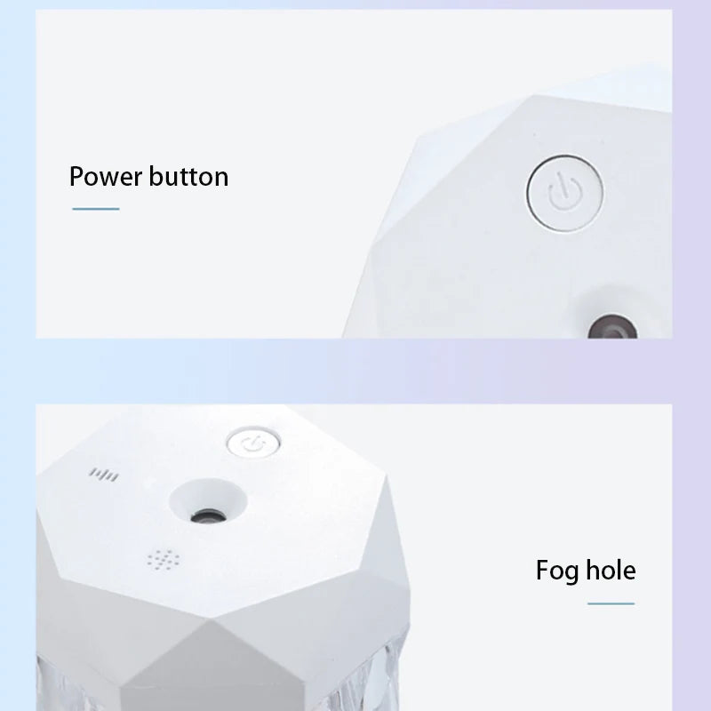 400ML Air Humidifier USB Aroma Diffuser Essential Oil Purifier Fragrance Mist Maker RGB Light humidificador For Car Home Bedroom - TechSmartX