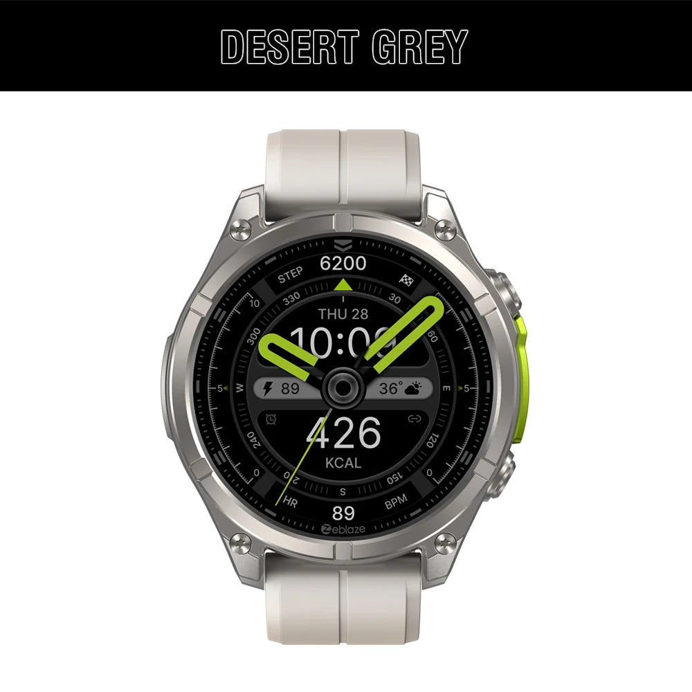 New Zeblaze VIBE 8 AMOLED Display Built-in Flashlight Smartwatch Sapphire Lens Make/Receive Calls HR/BP Monitoring Smart Watch - TechSmartX