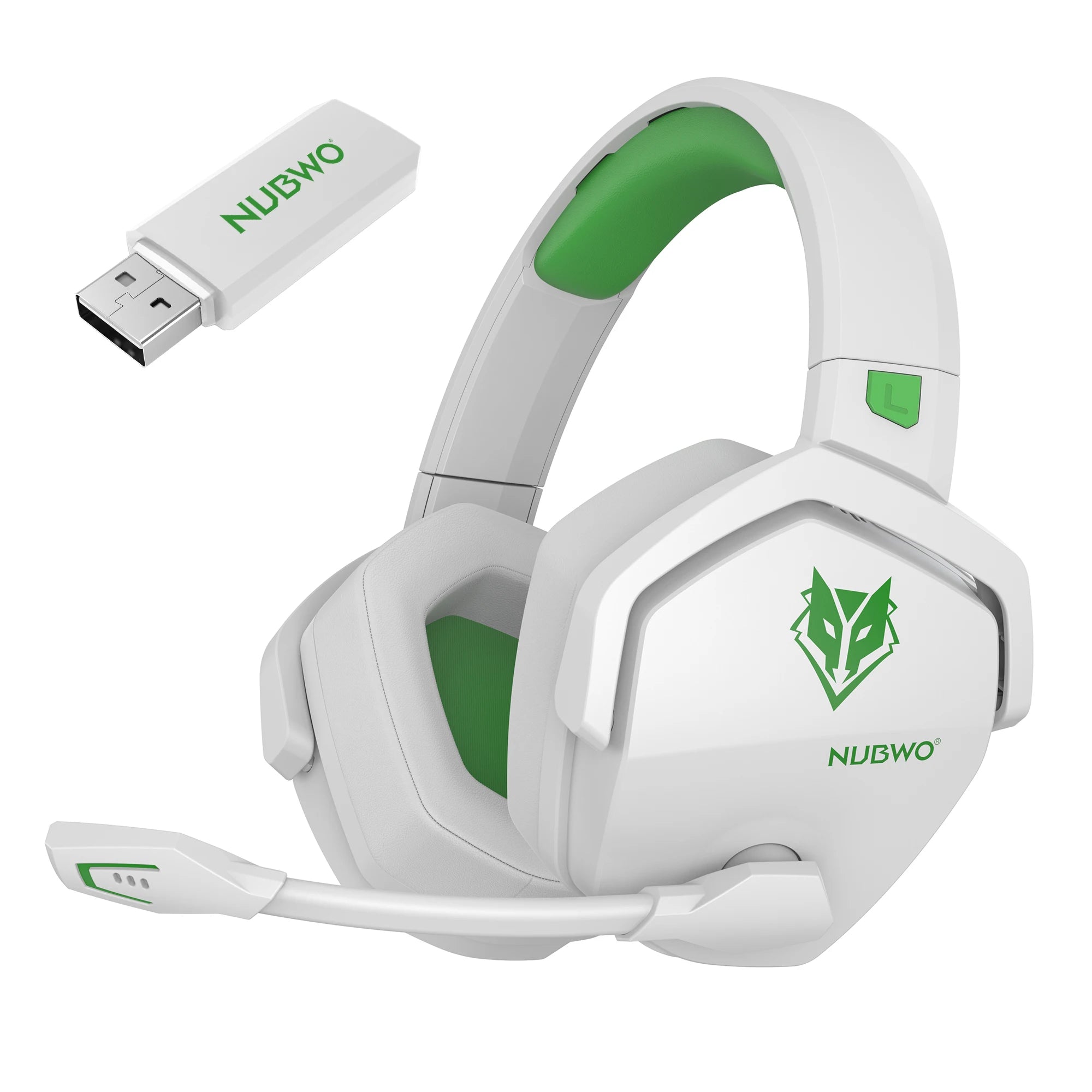 NUBWO G06 Dual Wireless Gaming Headset with Microphone for PS5, PS4, PC, Mobile, Switch, 2.4GHz Bluetooth 5.3 Gaming Headphones - TechSmartX