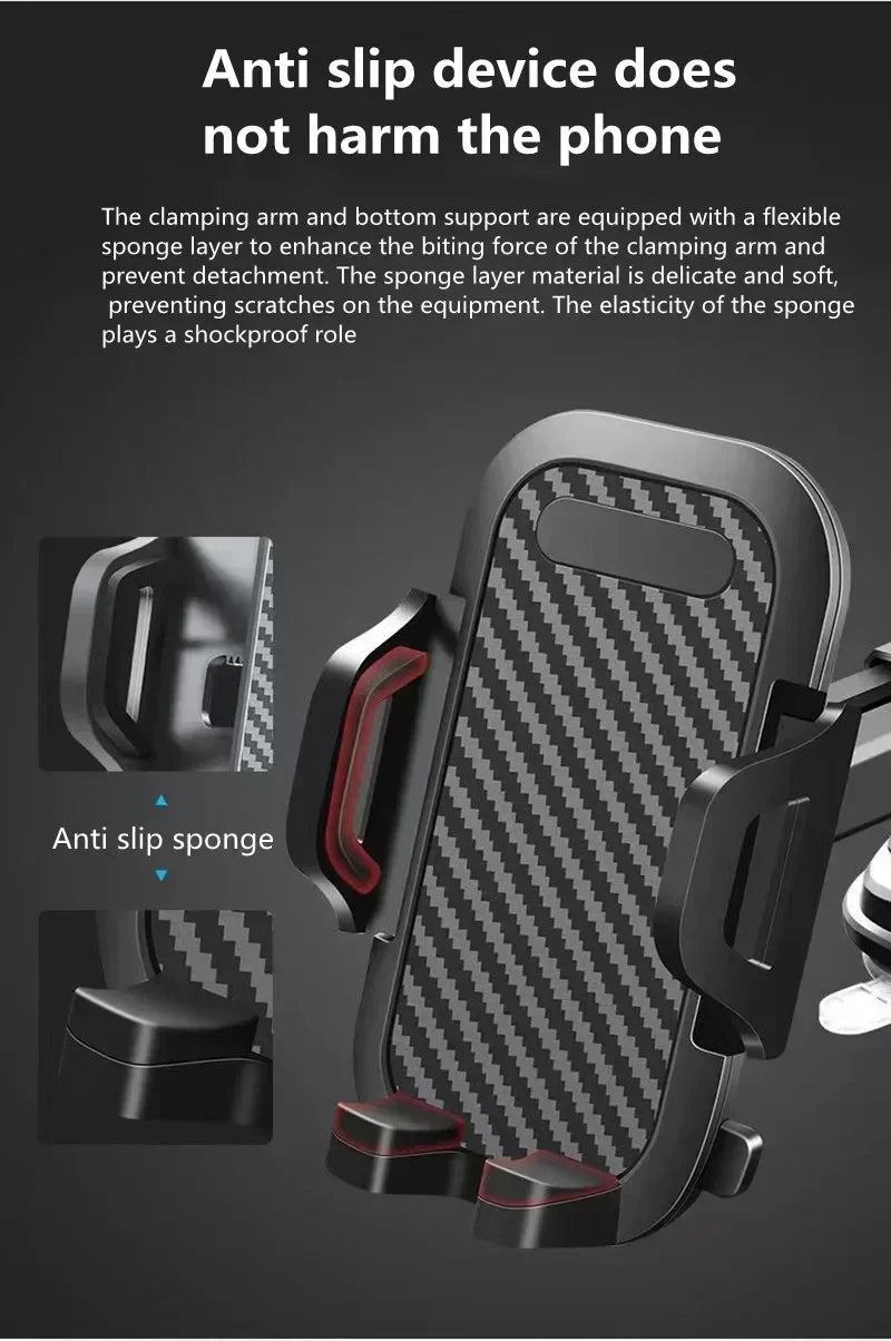 2024 NEW Universal Sucker Car Phone Holder 360° Windshield Car Dashboard Mobile Cell Support Bracket for iPhone Samsung Xiaomi