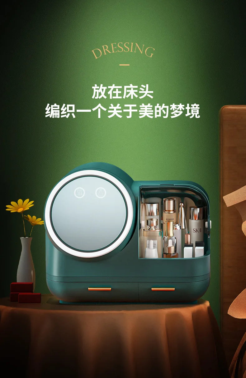 Creative LED Cosmetic Storage Box - The Internet's Most Popular Organizer for Makeup Lovers - TechSmartX
