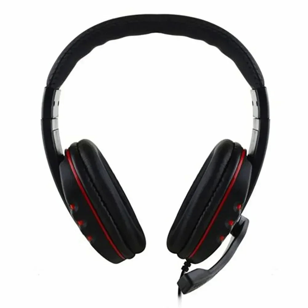 Wired Head Mounted Gaming Earphones Microphone Noise Reduction Earphones 3.5AUX for PC Android Laptop PS4 PS5 Nintendo Tablet - TechSmartX