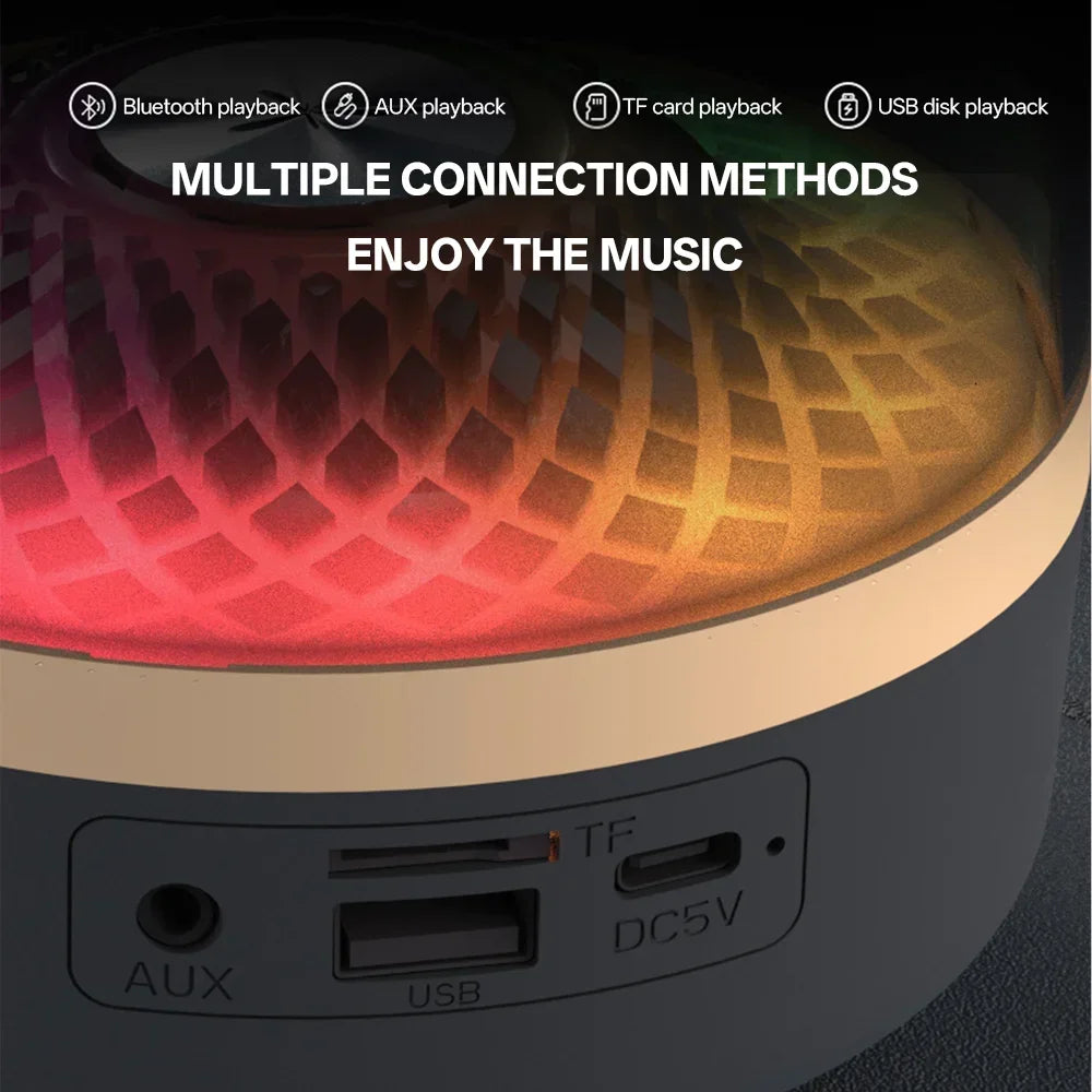 Portable Wireless Soundbar Bluetooth 5.3 Home Theater Speaker Subwoofer Hi-Fi Acoustic Breathing Lamp for Android IOS - TechSmartX
