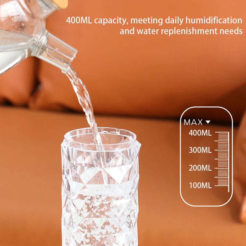 400ML Air Humidifier USB Aroma Diffuser Essential Oil Purifier Fragrance Mist Maker RGB Light humidificador For Car Home Bedroom - TechSmartX