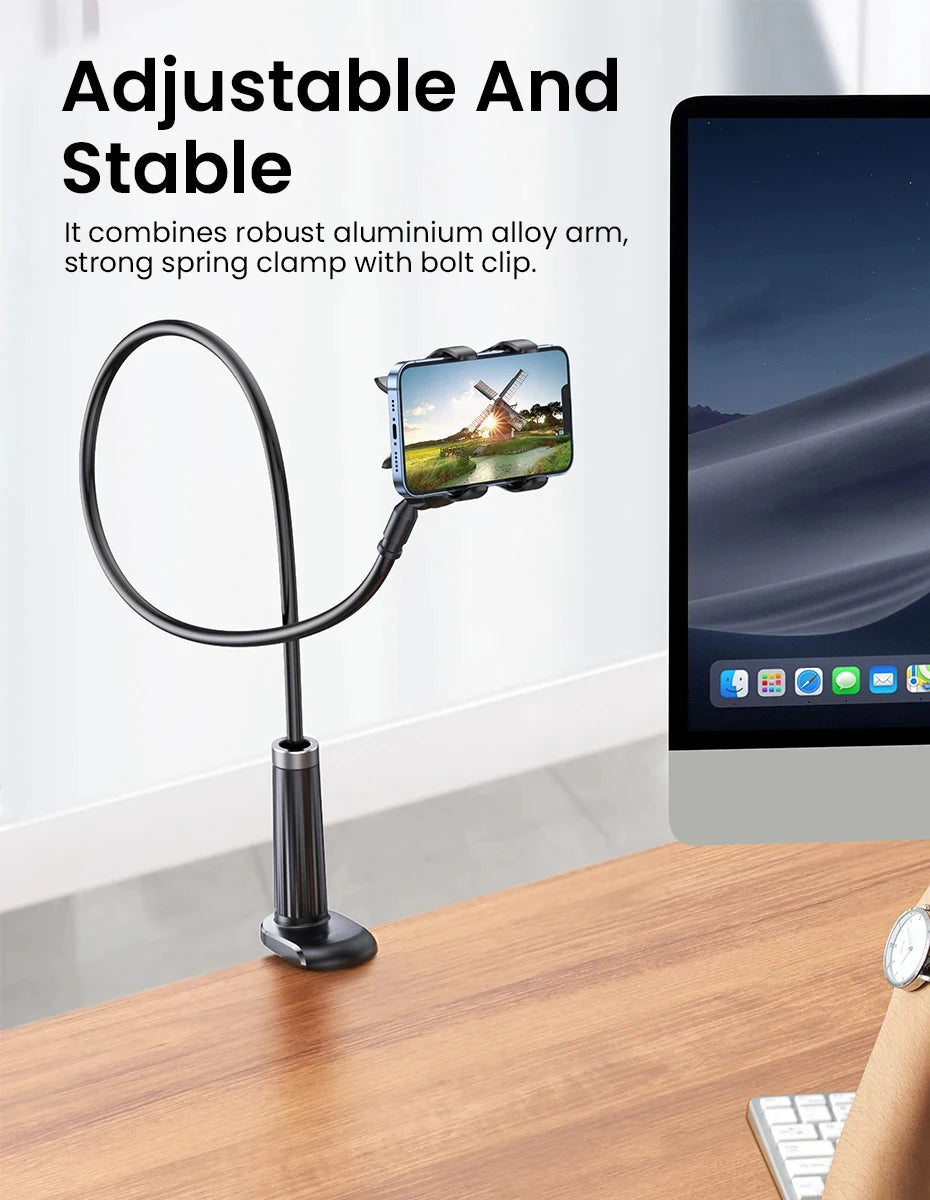 Universal Mobile Phone Stand Adjustable Lazy Stand Rotatable Bedside Stand Desktop Live Streaming Selfies Phone Accessories