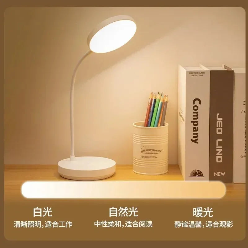 LED Table Lamps 3Levels Dimmable Wireless Led Desk Lamp Touch Night Light USB Rechargeable Touch Lamp For Room Study Office - TechSmartX