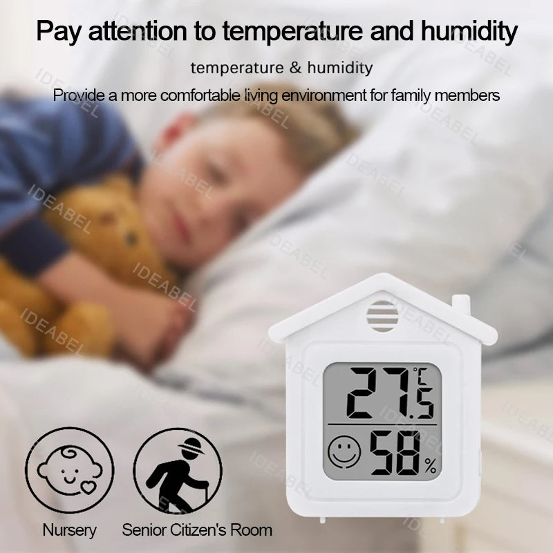 LCD Digital Thermometer Hygrometer Indoor Room Electronic Temperature Humidity Meter Sensor Gauge Weather Station For Home ﻿ - TechSmartX