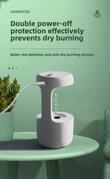 Anti-Gravity Humidifier New Ultrasonic Humidifier with Dual Power-Off Protection Large Capacity Air Humidifierw for Home/Office - TechSmartX