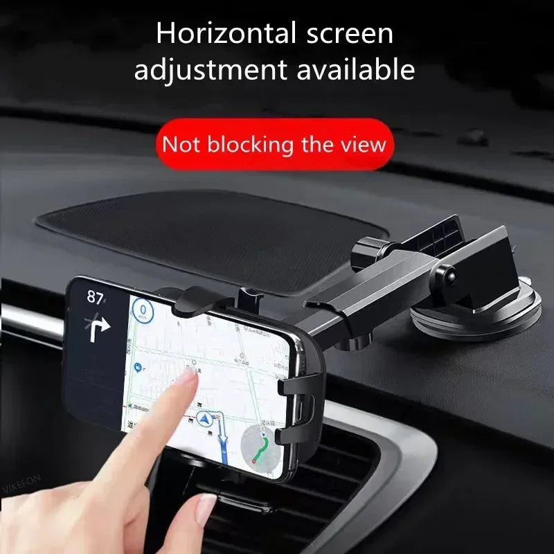 2024 NEW Universal Sucker Car Phone Holder 360° Windshield Car Dashboard Mobile Cell Support Bracket for iPhone Samsung Xiaomi