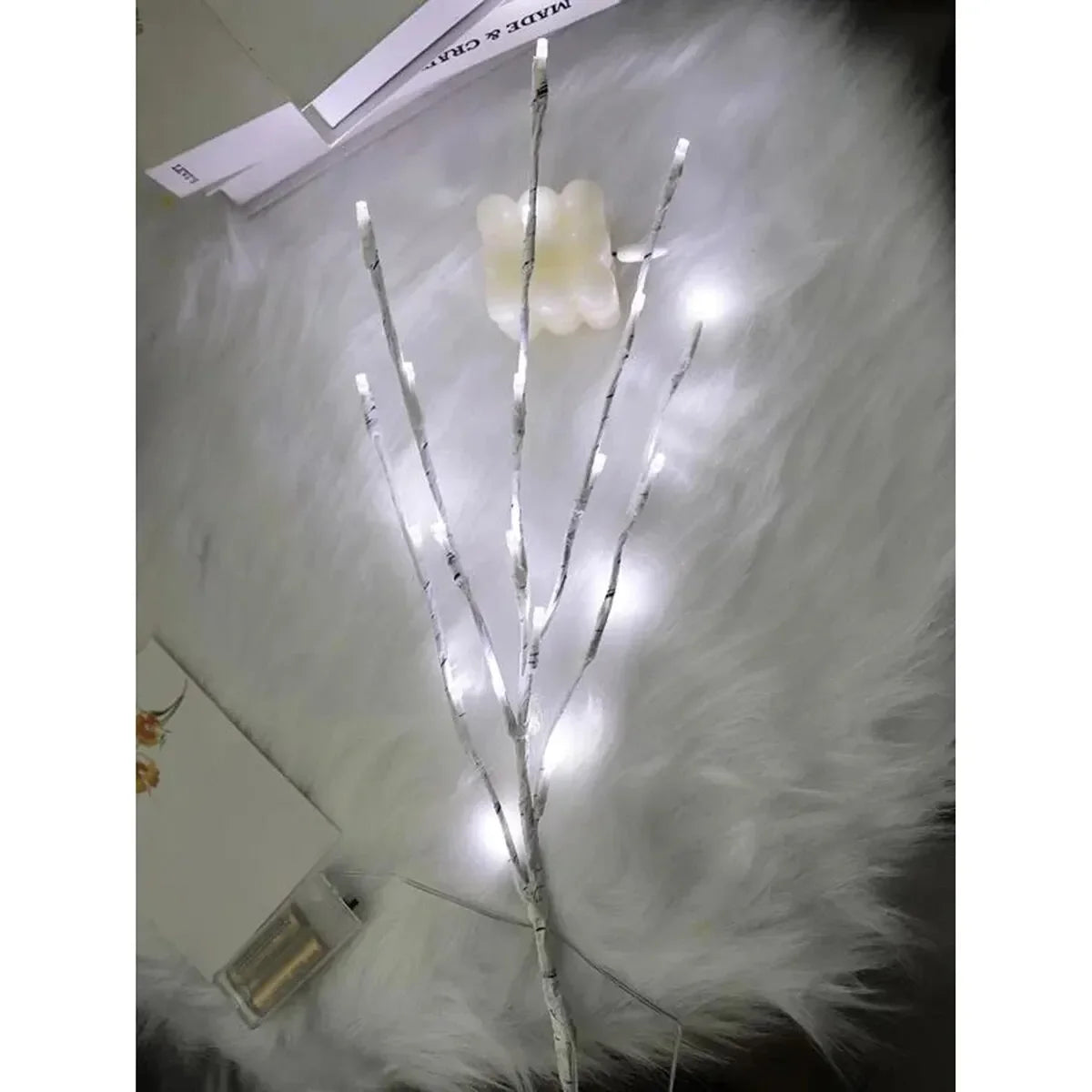 1 PC White Birch Branch Light LED Festive Lights Battery Operated For Christmas Party Wedding Decoration Twig Outdoor Lights - TechSmartX