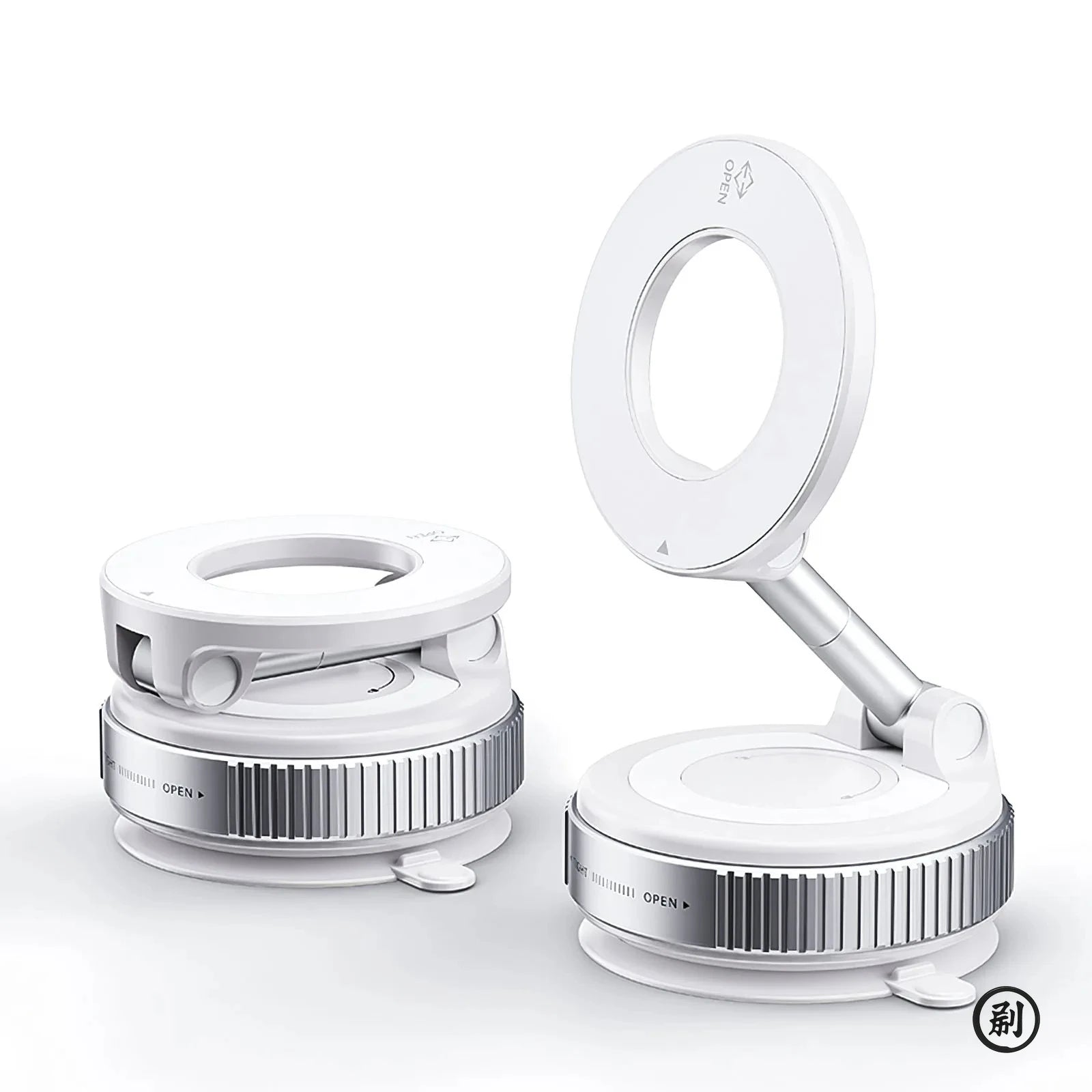 Car Phone Magnetic Stand Mechanical Vacuum Suction Cup Rotate 360° Magnetic Adsorption Bracket Navigation Universal Holder - TechSmartX