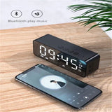 Wireless Bluetooth Speaker Small Mini Alarm Clock Portable Cannon Mini Voice Broadcast the Card Instert Vehicular Audio System W - TechSmartX