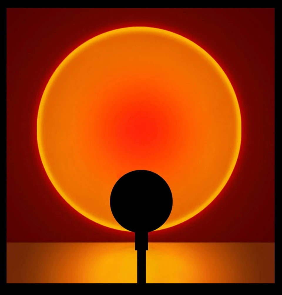 LED Sunset Lamp Nightlights USB Projector Birthday Party Decoration Mood Lights For Bedroom Living Room Wall Photography - TechSmartX
