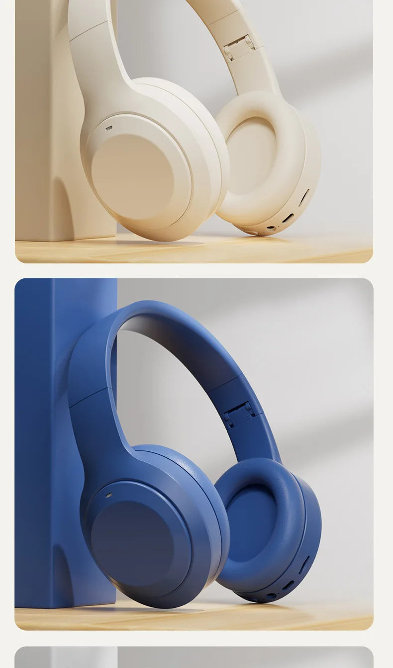 #Wireless Bluetooth 5.3 Headphones Over Ear HIFI Stereo Headsets True Sport Gamer Earphone TF/AUX Music Player with HD Mic Gifts - TechSmartX