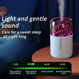 The simulated volcanic color lamp humidifier USB aromatherapy diffuser is suitable for use in cars, homes, bedrooms, as a gift, - TechSmartX