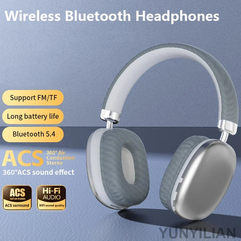 2025 NEW Air Max Bluetooth Earphone Over ear Wireless Headset stereo surround gaming Headphone For Apple Iphone Xiaomi Phone - TechSmartX