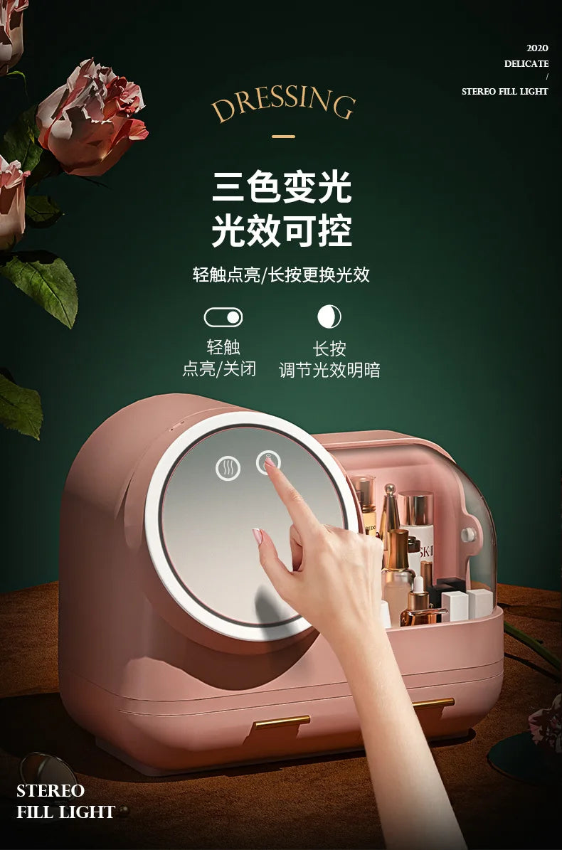 Creative LED Cosmetic Storage Box - The Internet's Most Popular Organizer for Makeup Lovers - TechSmartX