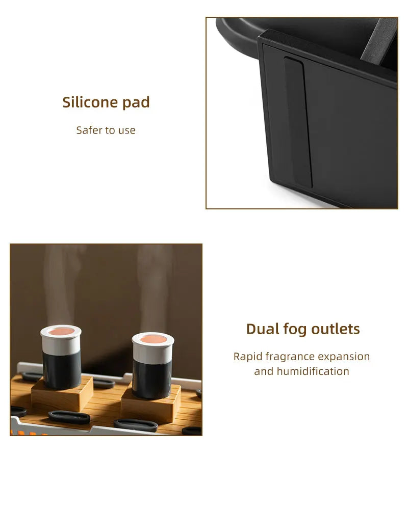 Retro Ship Air Humidifier Ultrasonic Aromatherapy Diffusers Mist Maker Fragrance Essential Oil Aroma Difusor Remote control - TechSmartX