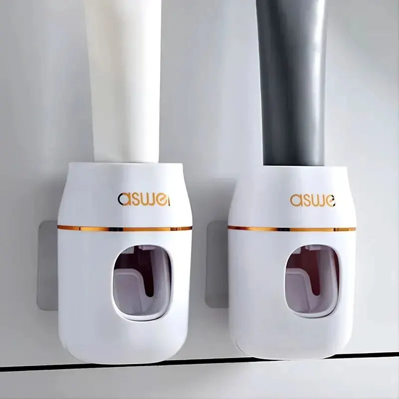 Upgrade Your Bathroom with This 1pc Toothpaste Squeezer and Storage Rack - Automatic Toothpaste Refills Made Easy! - TechSmartX