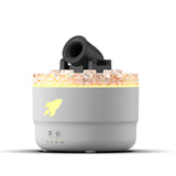 Creative Volcanic Crack Light Artillery Air Humidifier Aromatherapy Diffuser for Home Desktop Ring Spray Electric Aroma Diffuser - TechSmartX