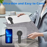 Suport magnetic subțire și pliabil pentru telefon, pentru laptop, pentru monitorul computerului, pentru iPhone 14, 13, 12 Series și toate telefoanele.