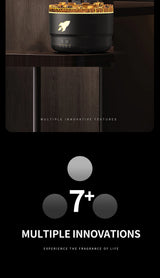 Creative Volcanic Crack Light Artillery Air Humidifier Aromatherapy Diffuser for Home Desktop Ring Spray Electric Aroma Diffuser - TechSmartX
